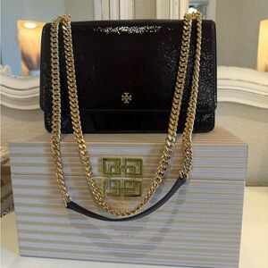 Tory Burch Emerson Crinkle Flap Adjustable Shoulder Bag